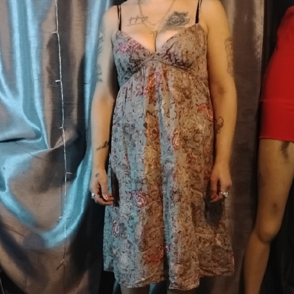 Mossimo Supply Co. Multicolor Paisley Midi Dress